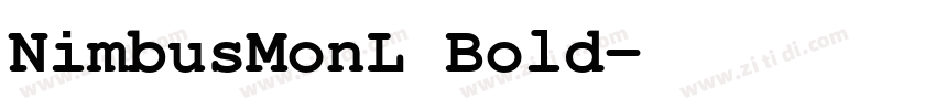 NimbusMonL Bold字体转换